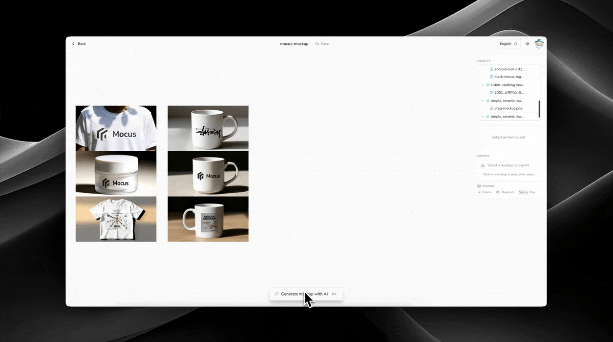 Mocus mockup preview